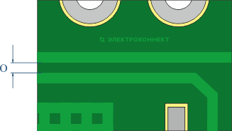 Зазор между элементами топологии печатной платы